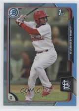 2015 Bowman Twitter Exclusive Blue Refractor 5/10 Juan Herrera #BCP51 fm0