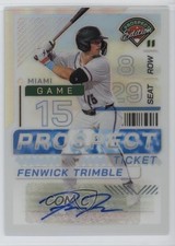 2024 Panini Prospect Edition Silver Prizm Signatures Fenwick Trimble Auto 8d2