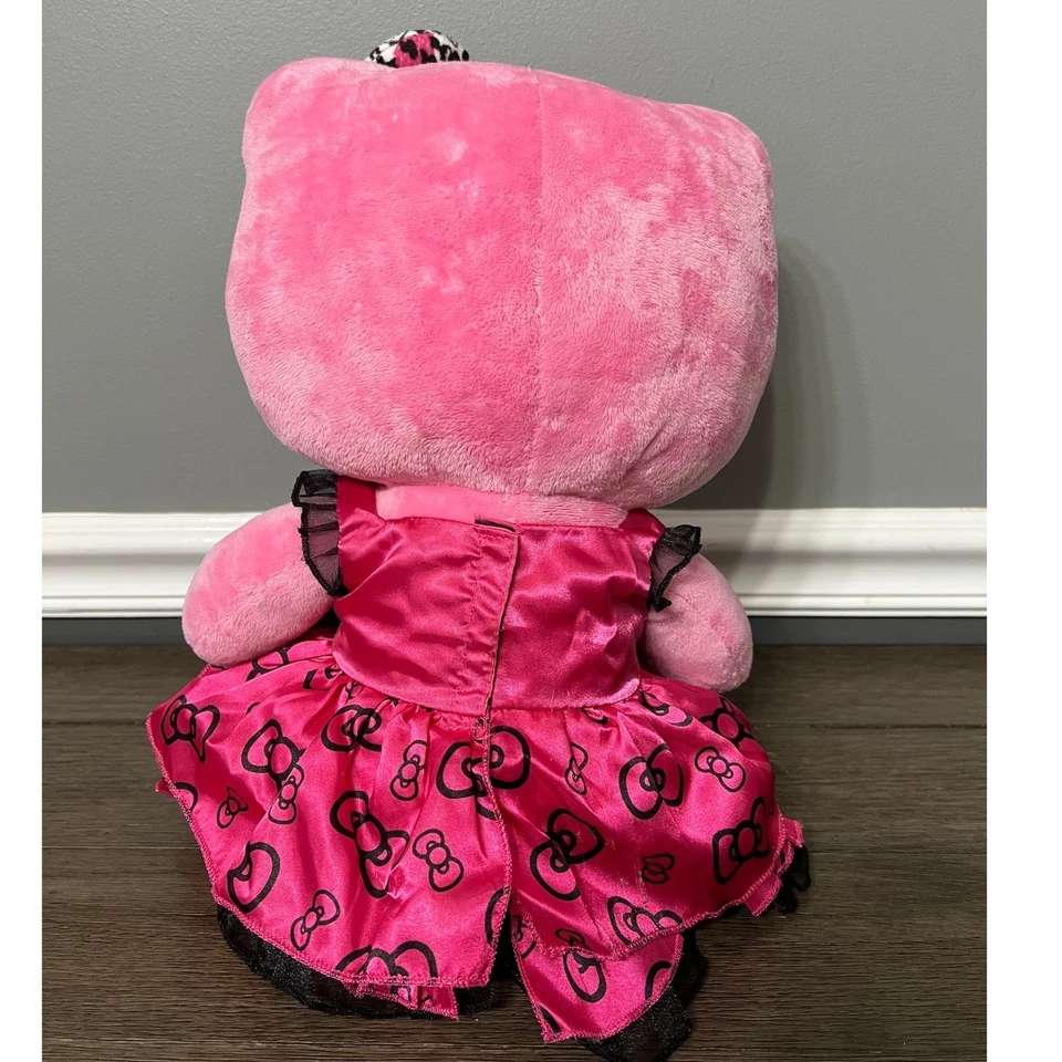 Build A Bear Sanrio in Leopard Print Hello Kitty Winking Plush (with bow) - Image 3 of 4
