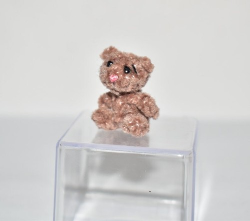 Miniature Bear Ooak Artist Teddy Bear Dollhouse Dolls Toy Animal Gift 1" - Picture 5 of 5