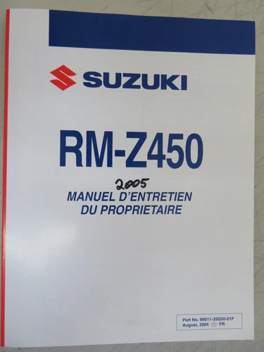 MANUAL, OWNERS (FRENCH) | MODEL K5 E28