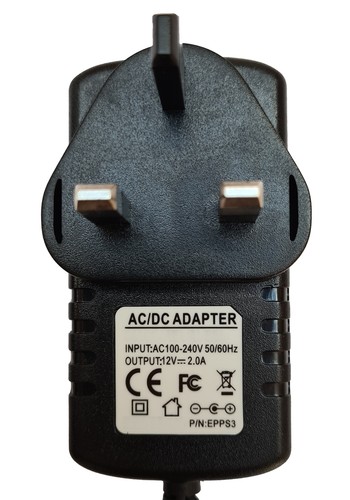 POWER SUPPLY FOR THE YAMAHA MU50 SOUND MODULE ADAPTER UK 12V (2 METER) - Picture 2 of 3