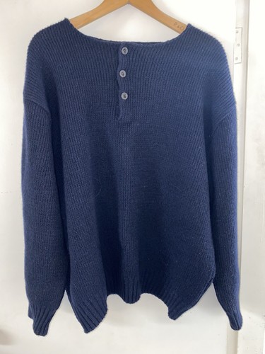Thomas Cook Boot & Clothing Co Blue Knit Jumper - Large 48” - Made in Australia - Photo 1/11