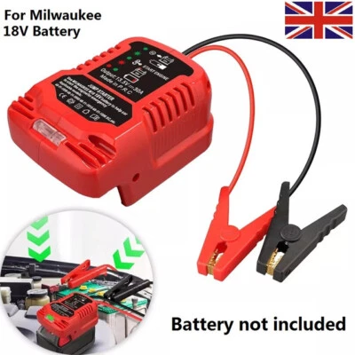 For Milwaukee 18V Power Battery Jumper Starter Jump 11AWG 18V Auto Booster Cable