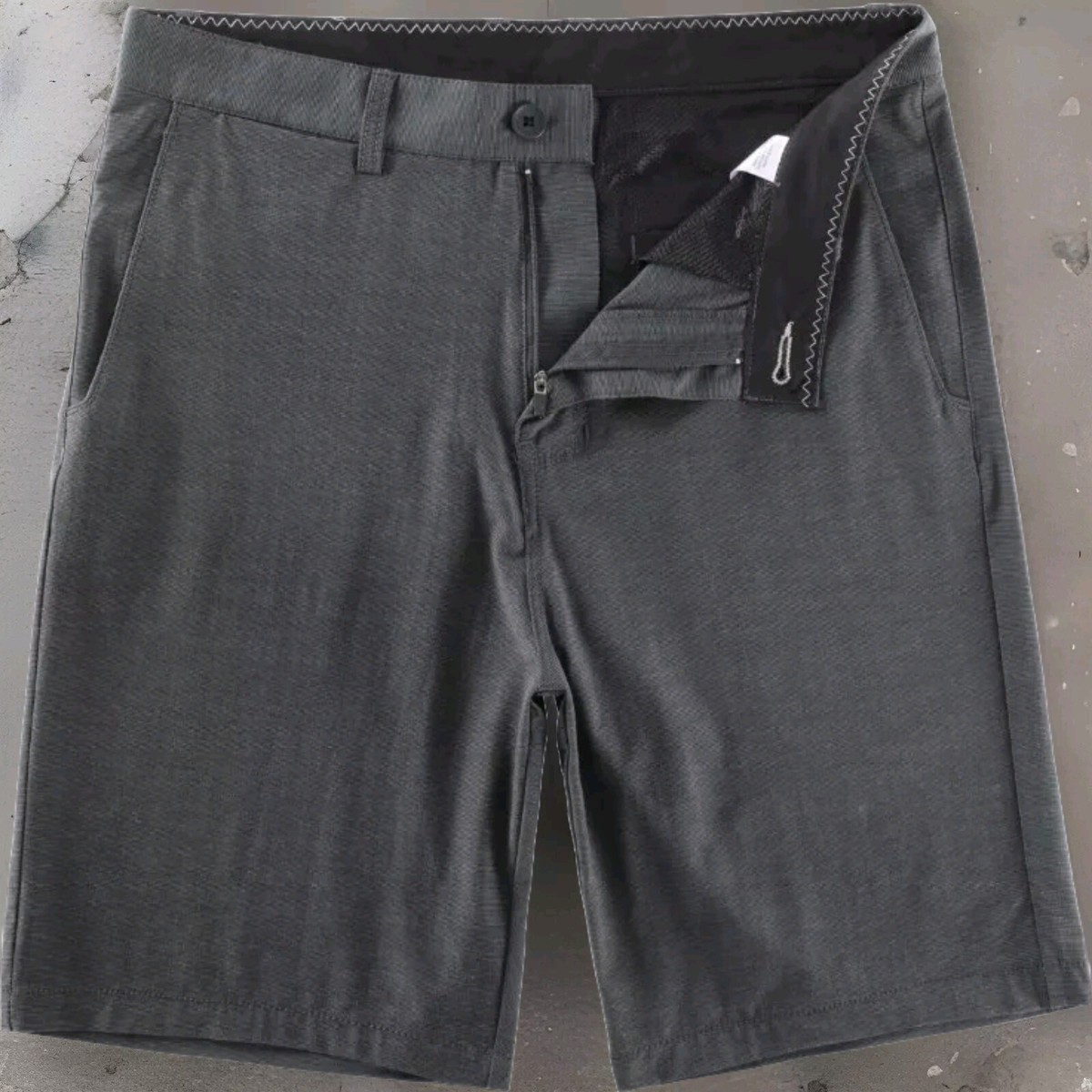 Men's Hybrid Golf Dress Shorts Lightweight Quick Dry Casual Flat Frt  inseam