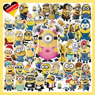 Minions Aufkleber ⭐️ Wasserfeste Minions Sticker Set 25/50 Stück - Bild 1 von 4