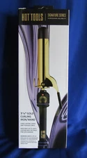 Hot Tools Pro Signature 1-1/4" Gold Curling Iron, Gold and Black