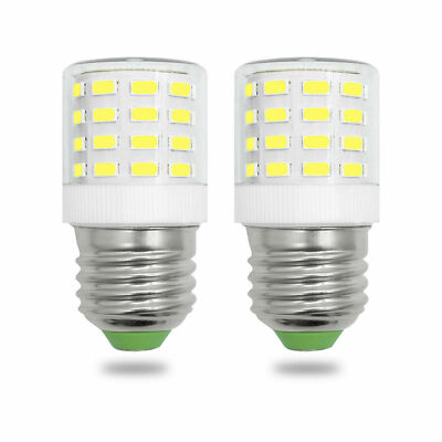 2pcs E27/E26 LED Light Bulb 48-5730 Ceramics Corn Lights fit Refrigerator
