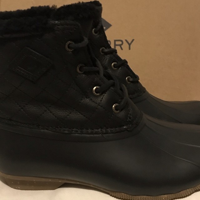 Saltwater Winter Lux BOOTS Black Quilt 