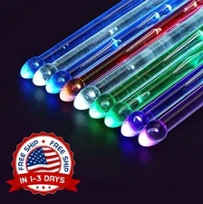 Baquetas Recargables Con 15pcs Led Que Cambian De Color Y Bolsa De Almacenamient