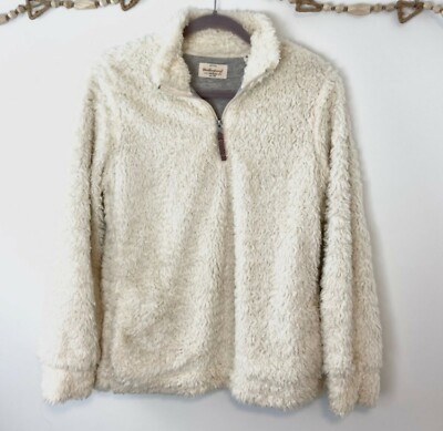 Weatherproof vintage cream Sherpa pullover sweater s | eBay