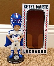 CUSTOM DESIGN ~ Kike Hernandez LUCHADOR WRESTLER LA Dodgers Bobblehead SGA