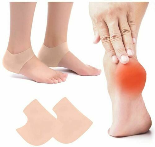 SILICONE GEL HEEL SLEEVES Cracked Foot Skin Care Protector Moisturizing socks - Picture 1 of 4