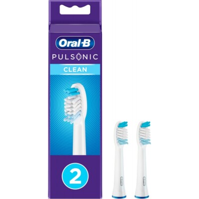 Oral-B Pulsonic Clean 2er Aufsteckbürste Weiss für elektronische Zahnbürsten