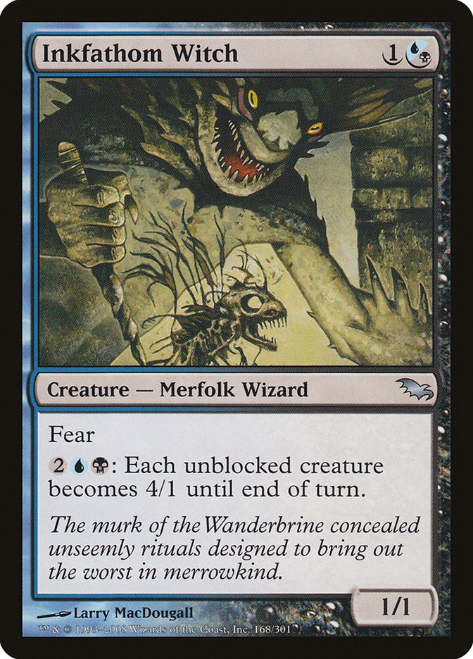 MTG Magic the Gathering Inkfathom Witch (168/315) Shadowmoor LP