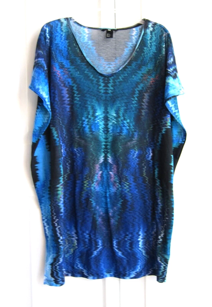 h&m beach cover up dress Women's Black V-neck beach dress