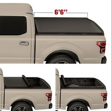 Soft Roll Up Tonneau Cover For 2007-2013 Chevy Silverado GMC Sierra 6.5ft Bed