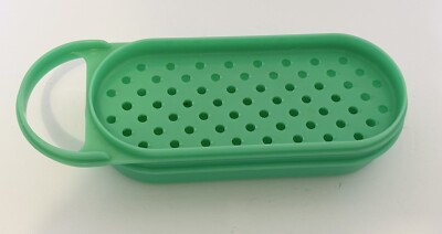 Tupperware Grater Shredder Jadeite Green Storage 2 Piece No Cover USA 1375 1374