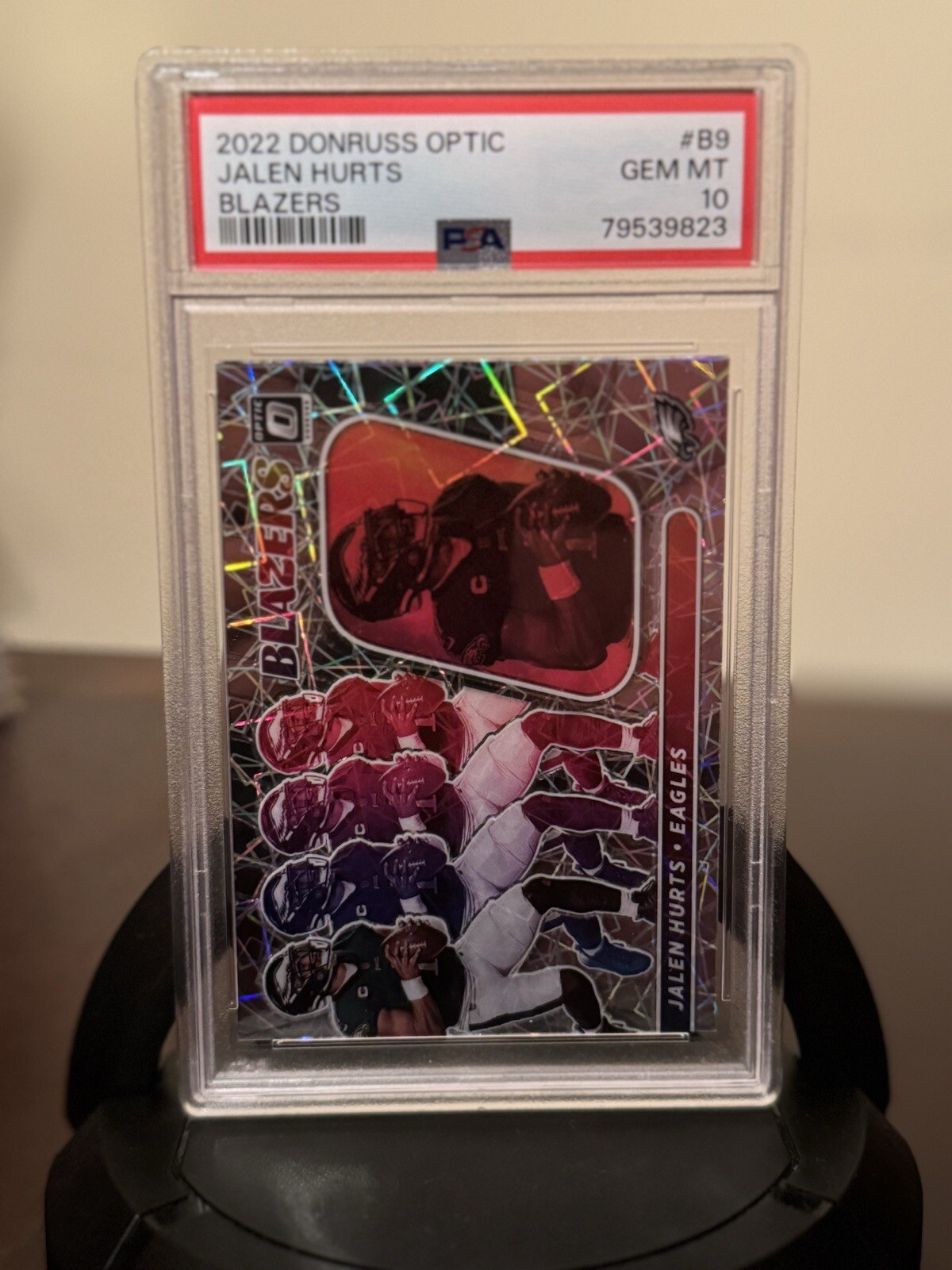 2022 Donruss Optic Jalen Hurts Blazers Case Hit PSA 10 Gem Mint