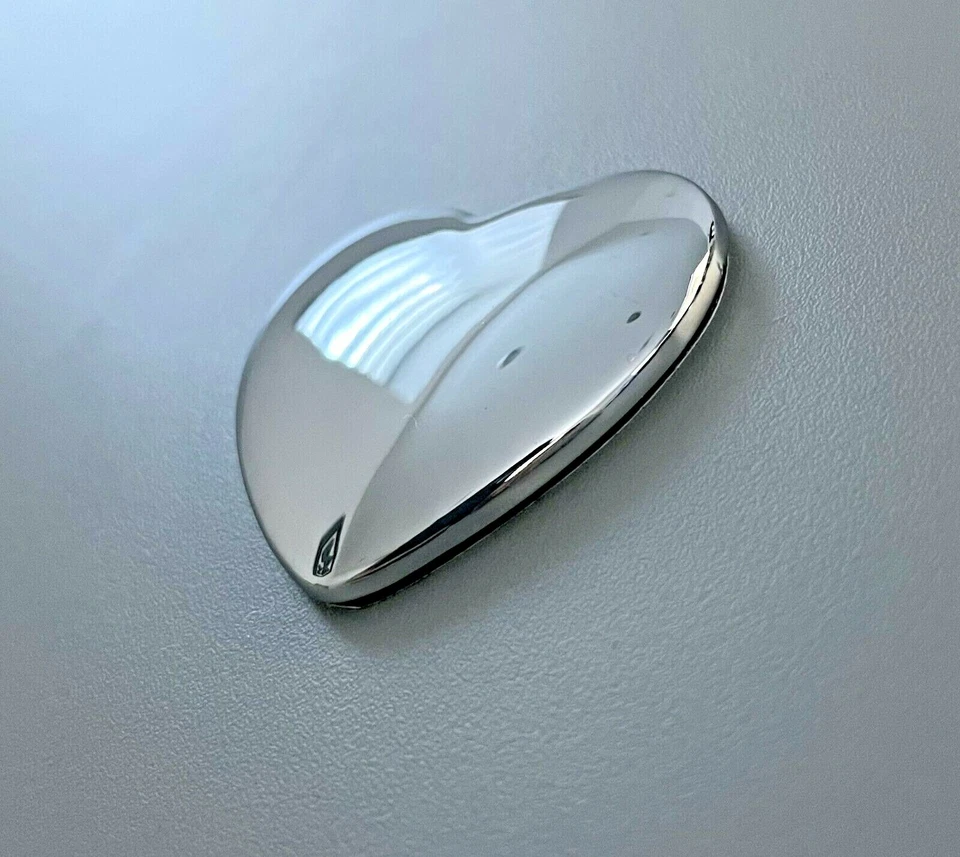 3D Herz Heart Auto Deko Liebe Emblem Logo Schriftzug Aufkleber Sticker Metall - Bild 4 von 4