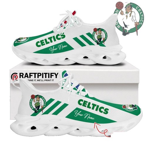 adidas gazelle silver green womens Limited edition White / Green Boston Celtics Adidas Forum low trainers   Sneakcustomtrainers.com