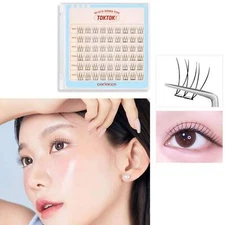 CORINGCO Self Adhesive False Eyelashes, Natural Look, Assorted Set of 9/10/11mm