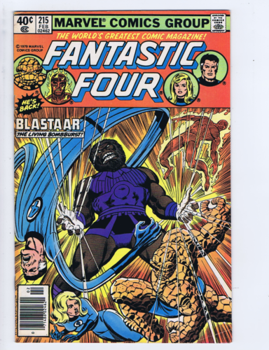 Fantastic Four #215 Marvel 1980 Blastaar the Living Bomburst ! - Picture 1 of 2