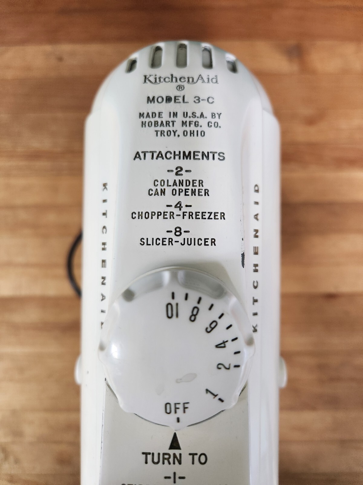 Vintage KitchenAid Hobart Model 3C Stand Mixer, 3 Qt. Mid Century 1949 REFURBISH