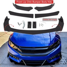 Glossy Black Front Bumper Lip /Splitter Spoiler For Honda Civic SI Coupe