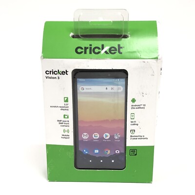 Vision 3 5.5  16GB Cricket Wireless Phone NEW SEALED ACTIVATED READY TO SET UP