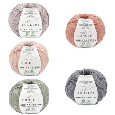 Katia Wolle Concept Andina Cotton 50g Baumwolle Alpaca