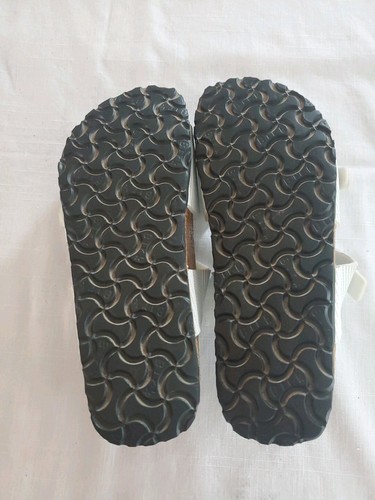 Birki's By Birkenstock 240 Baby Blue/ Wht Striped Double Strap Sandal 37~ L6~ M4 - Picture 8 of 8