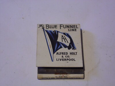 The Blue Funnel Line Streichholzschachtel, Alfred Holt & Co, Bryant & May Streichholzschachtel