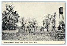 c1910's Scene At Spring Valley Park Spring Valley Minnesota MN Fountain Postcard