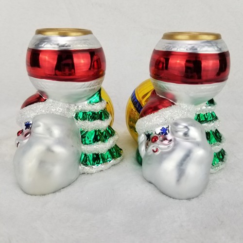 ✅2✅Dept 56 Holiday Dazzle Decorazione Albero di Babbo Natale Portacandele Natale #46103 Set - Foto 2 di 10