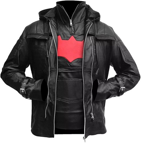 Blouson Moto Cuir Vegan JouJou Taille XL - Style Peplum, Neuf Avec étiquettes, Couleur Marron, Doublure Polyester