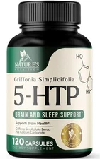 5-HTP 200mg Capsules, Serotonin Support for Sleep & Stress, 5-Hydroxytryptophan