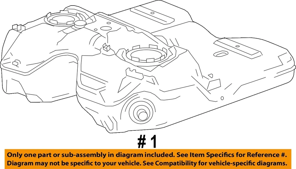Used Fuel Tank fits: 2012 Cadillac Srx Grade A Foto 4 de 4