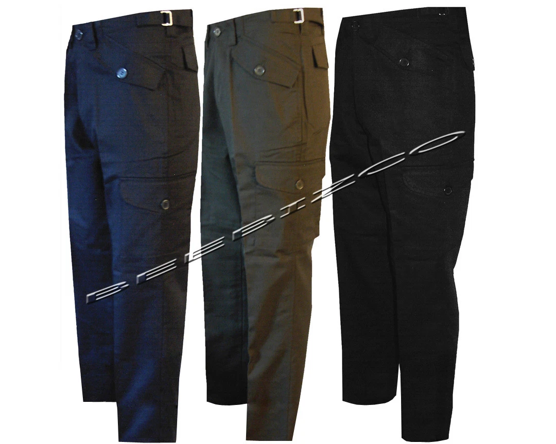 New Mens Work Wear Cargo Combat Black Navy Olive Trousers Pants