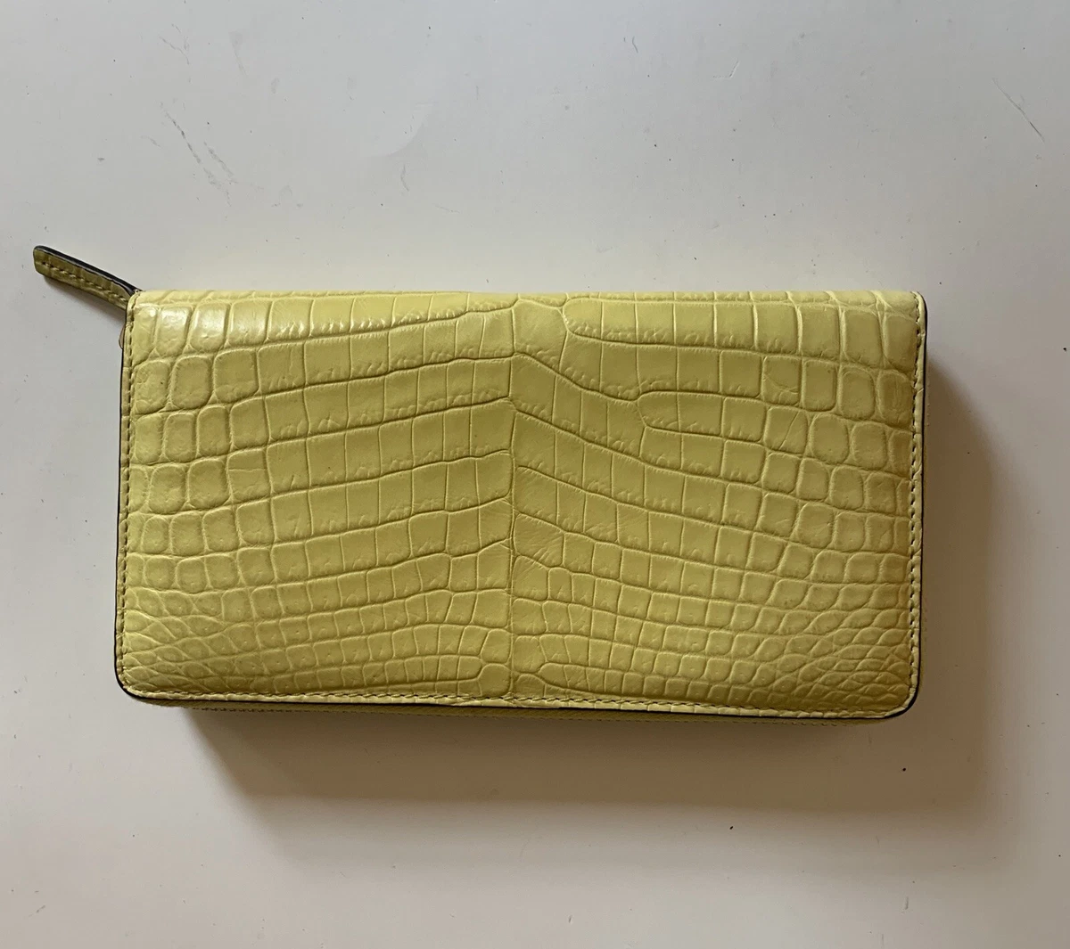 Gucci top crocodile wallet