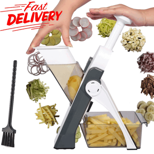 4 IN 1 Mandolin Slicer Manual Cutter Chopper Fruit Vegetable Peeler Grater Tool - Picture 3 of 8