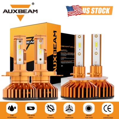 For Hyundai Accent 2000-2017 AUXBEAM LED Headlight Bulb High Low Fog Light 6000K