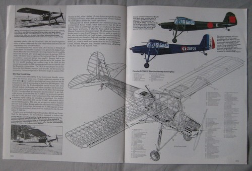 Airplane Issue 145 Douglas A-3 Skywarrior poster, Fieseler Fi 156 Storch cutaway - Picture 6 of 6