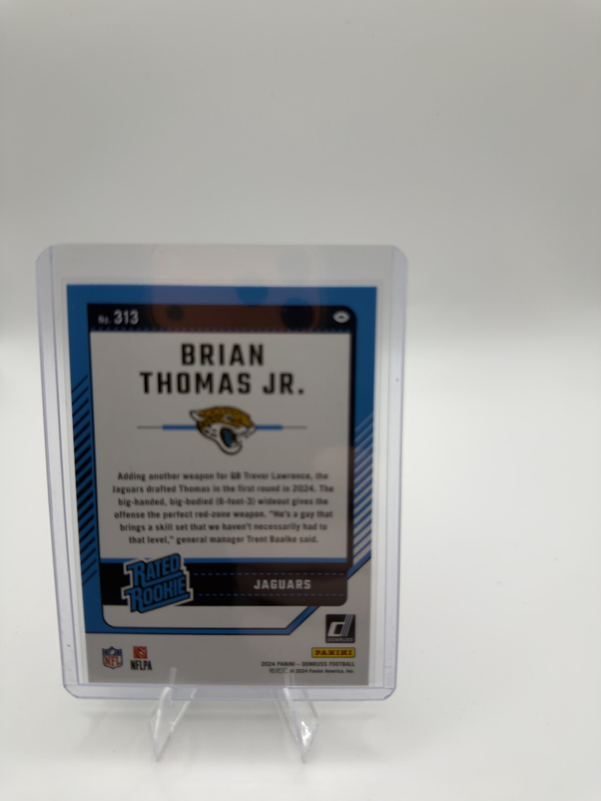2024 Donruss #313 Brian Thomas Jr. Press Proof Blue