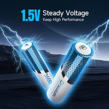 3600Mwh AA Rechargeable Batteries, 1.5V Lithium AA Batteries, Long-Lasting Do... 24.94 per battery