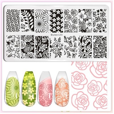 Nail Stamper Kit with 10 Plates, 8 Gel Polishes