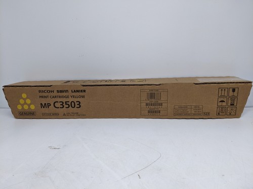 Genuine Ricoh / Savin / Lanier MP C3503 Yellow Toner Cartridge | OEM New & Seal
