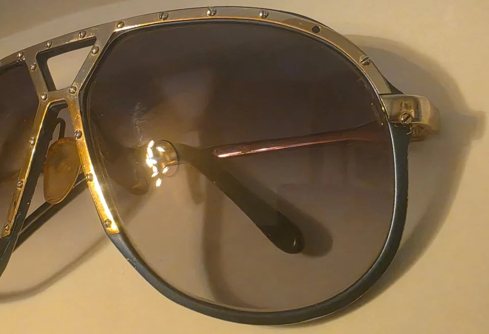SELTENE VINTAGE ALPINA M1 Sonnenbrille - blaues Gestell - Made in WEST GERMANY - Bild 4 von 4