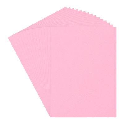 30 Sheets Pink Cardstock 9'' x 11'' Card Stock Printer Paper for DIY Arts