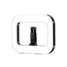 Portable Handheld Ring LED Light, 8000mAh, 3 Color Temps, 12 Brightness Settings